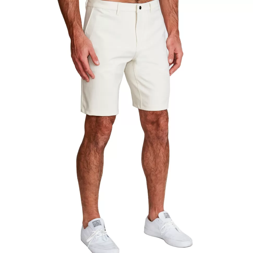 State and Liberty Athletic Fit Shorts - Light Khaki