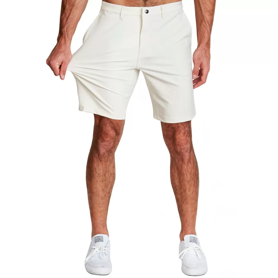 State and Liberty Athletic Fit Shorts - Light Khaki