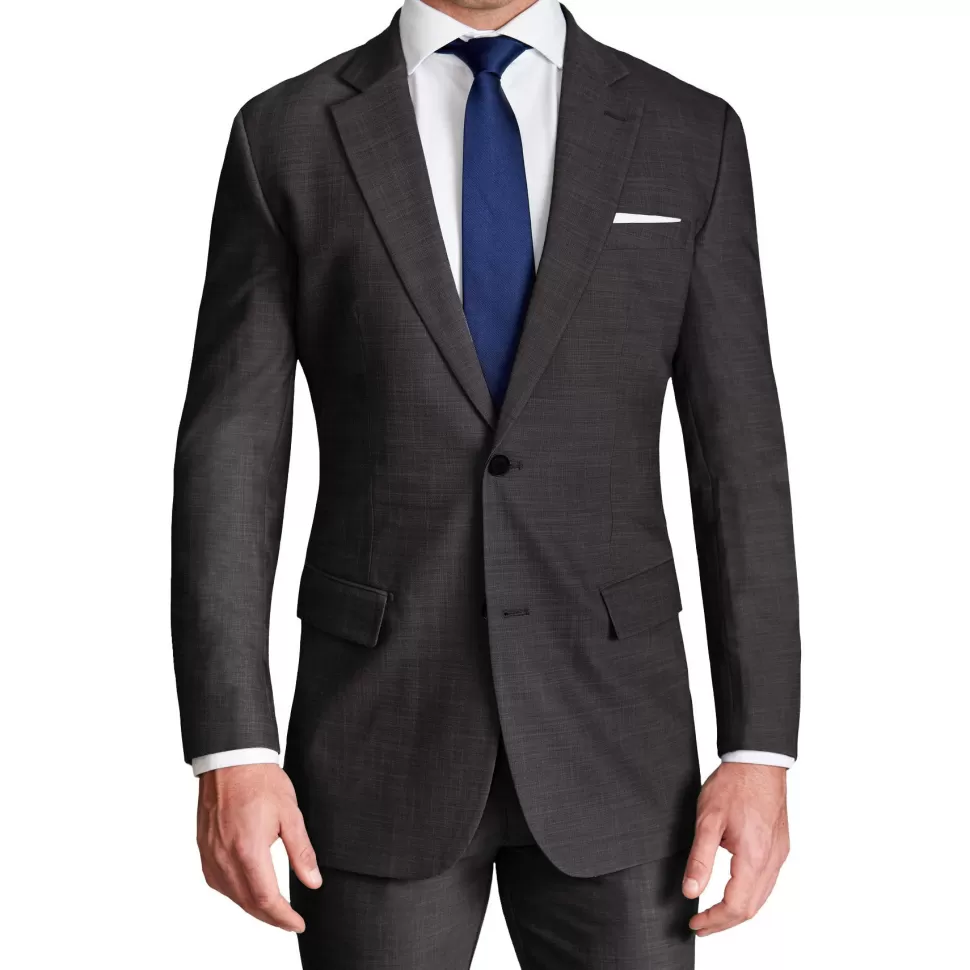 State and Liberty Athletic Fit Stretch Blazer - Heathered Charcoal