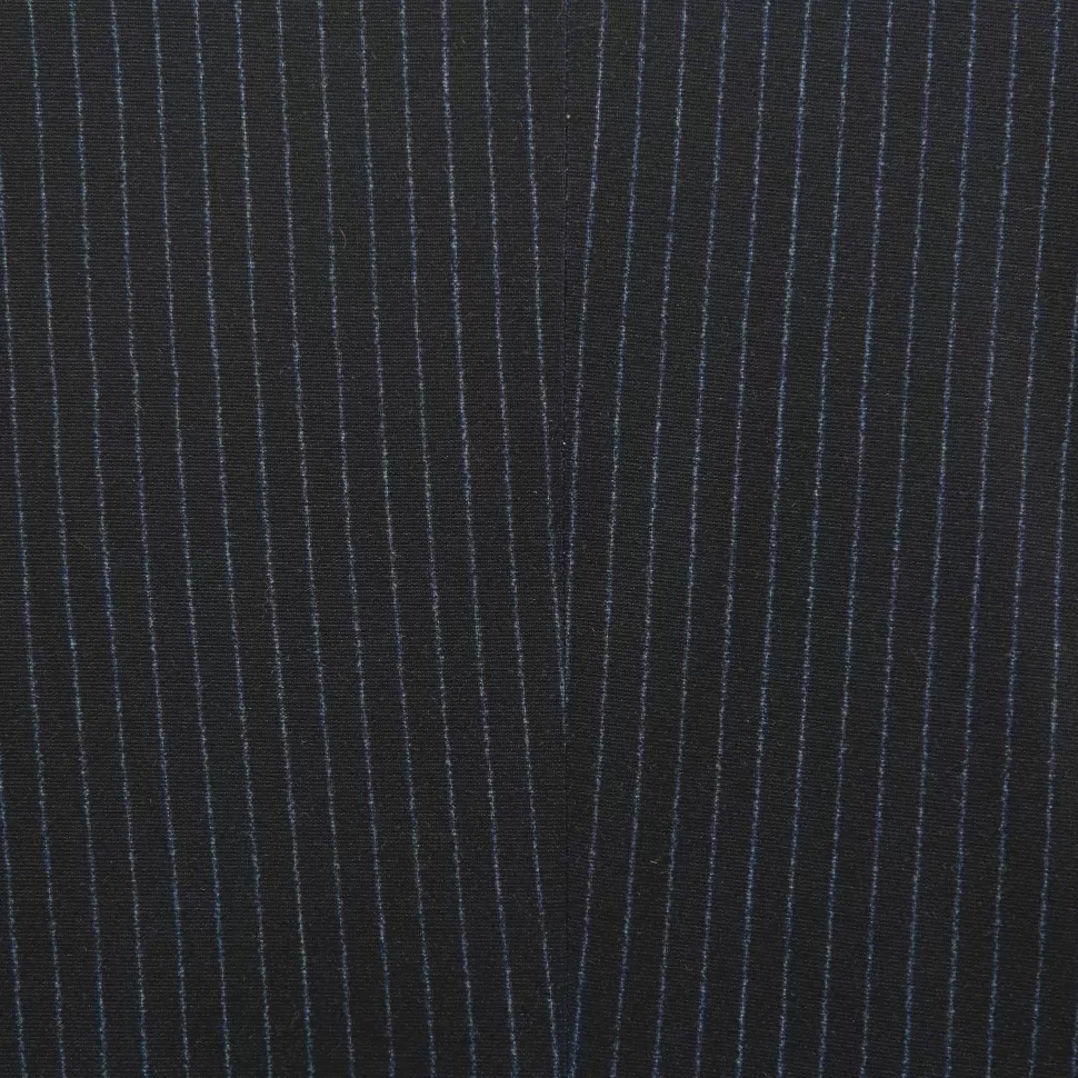State and Liberty Athletic Fit Stretch Blazer - Knit Blue Chalk Stripe