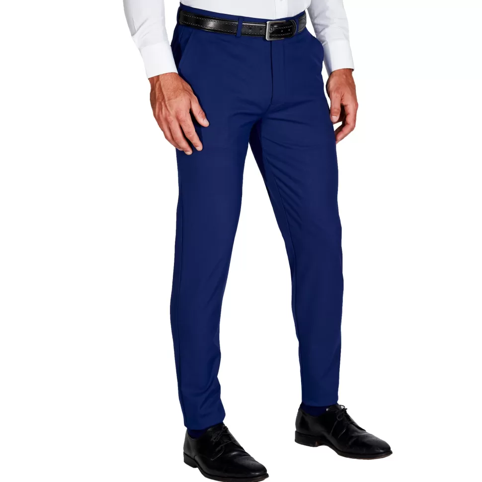 State and Liberty Athletic Fit Stretch Suit Pants - Solid Royal Blue