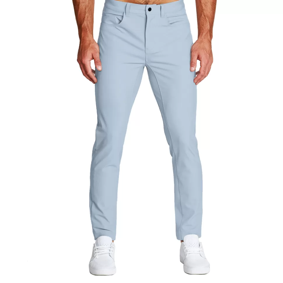 State and Liberty Athletic Fit Stretch Tech Chino - Light Blue