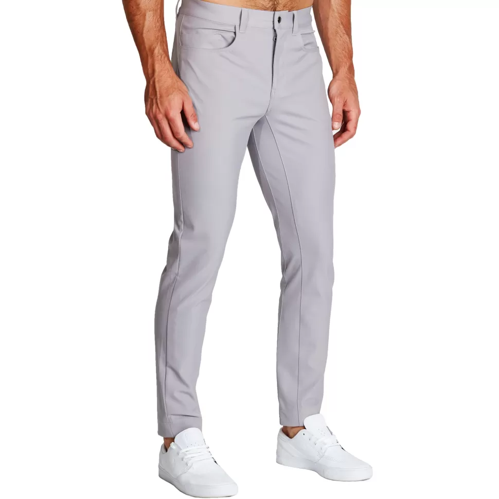 State and Liberty Athletic Fit Stretch Tech Chino - Light Grey