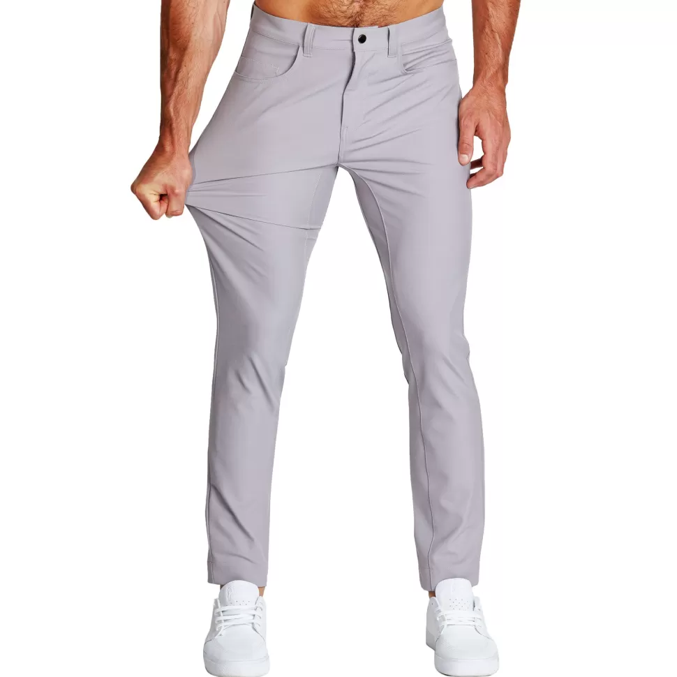 State and Liberty Athletic Fit Stretch Tech Chino - Light Grey