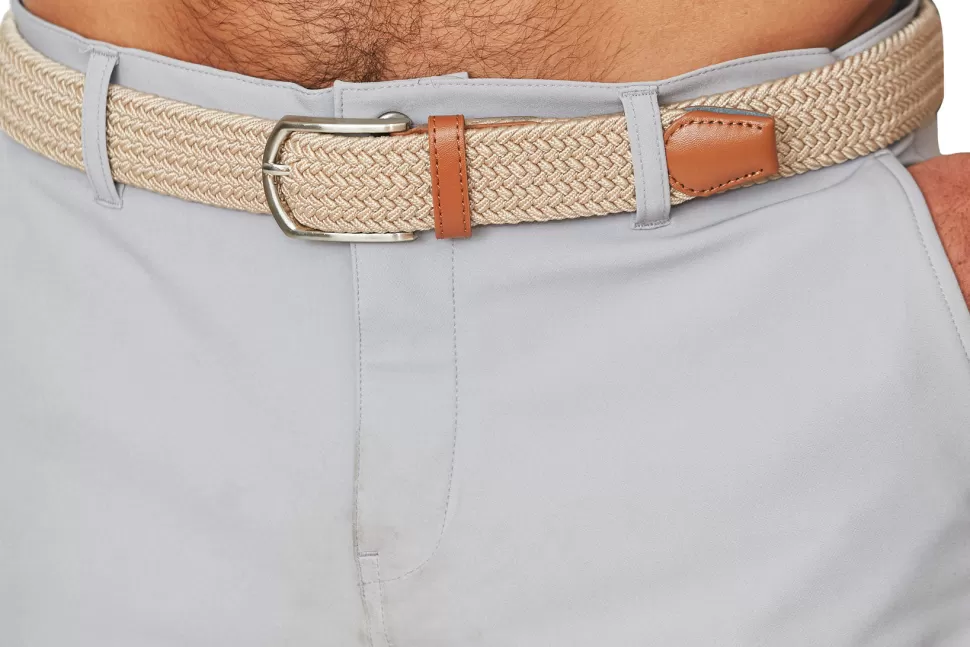 State and Liberty Casual Stretch Belt - Light Brown