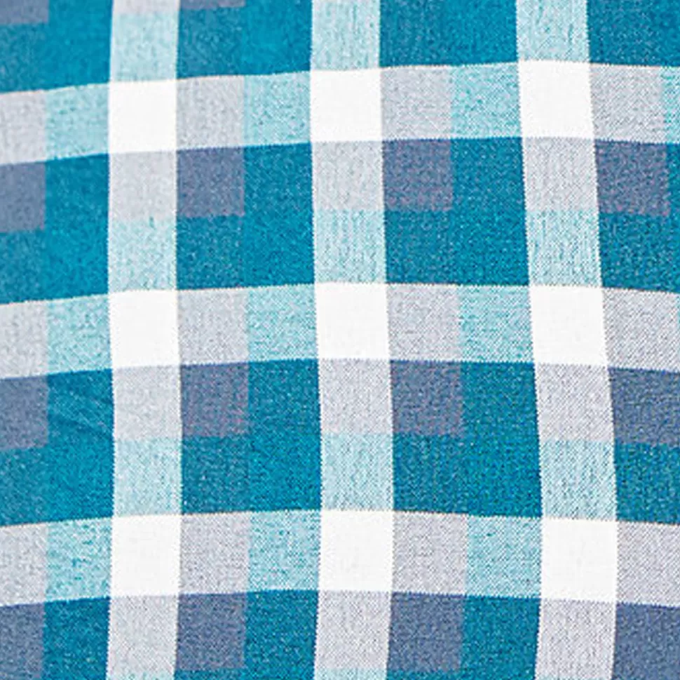 State and Liberty "The Bagley" Teal, Grey and White Triple Check