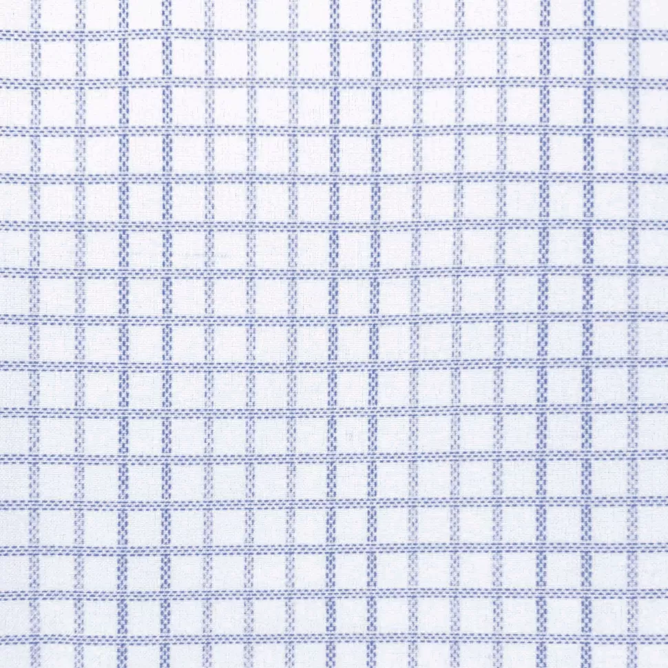 State and Liberty "The Baxter" Blue Mini Line Patterned Windowpane