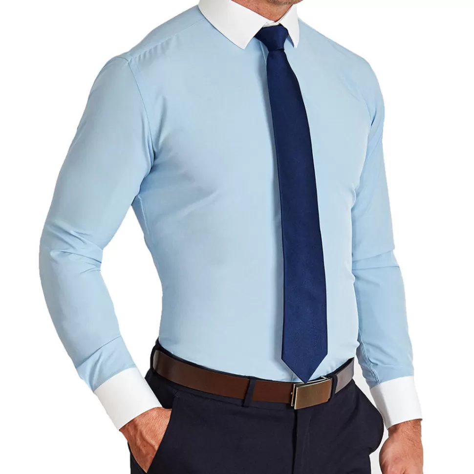 State and Liberty "The Clark" Light Blue with White Collar