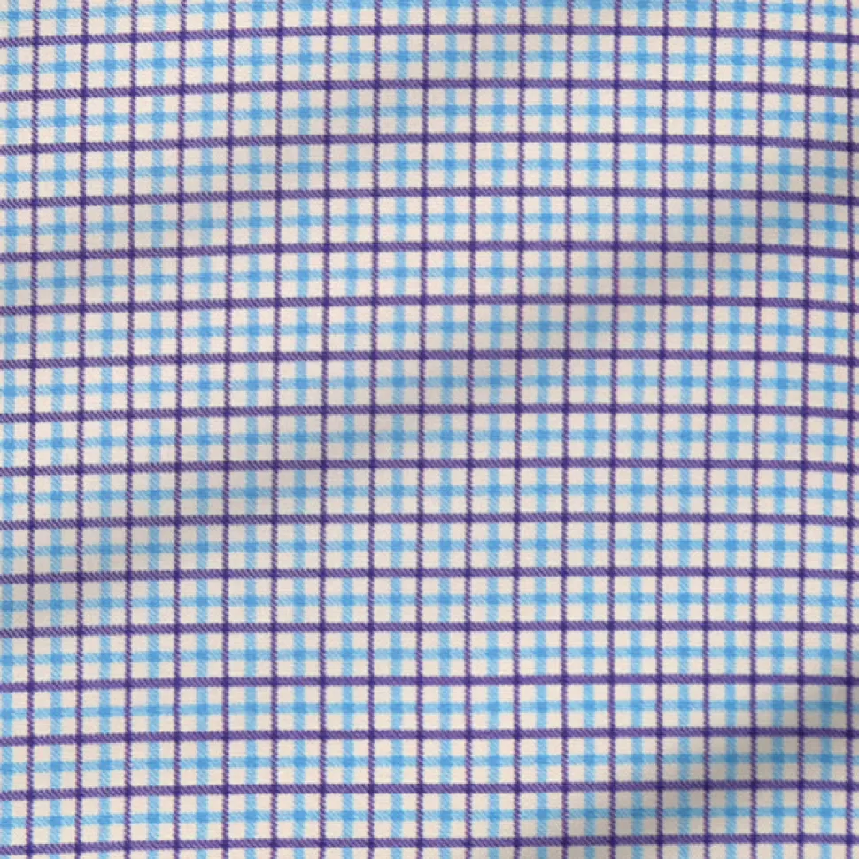 State and Liberty "The Dalton" Purple & Light Blue Windowpane