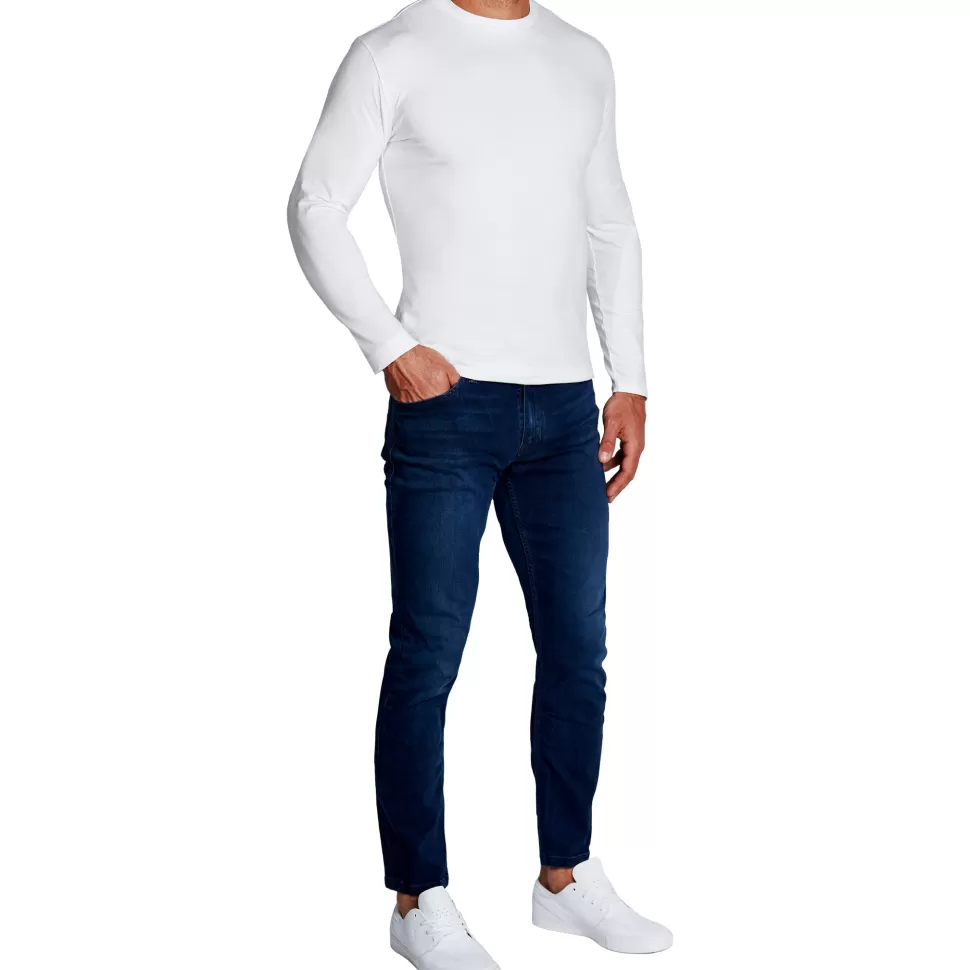 State and Liberty "The Middletown" White Long Sleeve Crewneck