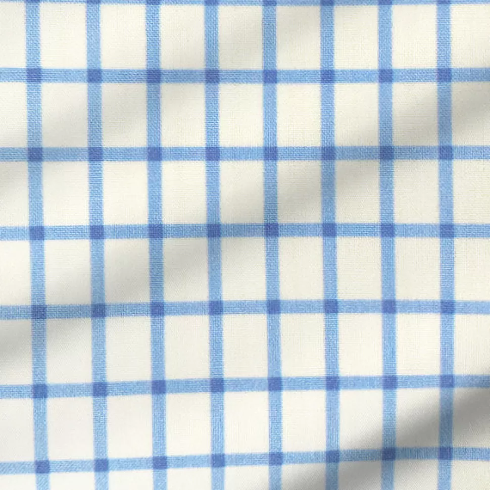 State and Liberty "The Soho" Light Blue Windowpane