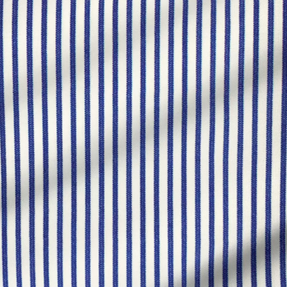 State and Liberty "The Tucker" Mid-Blue Bengal Stripe