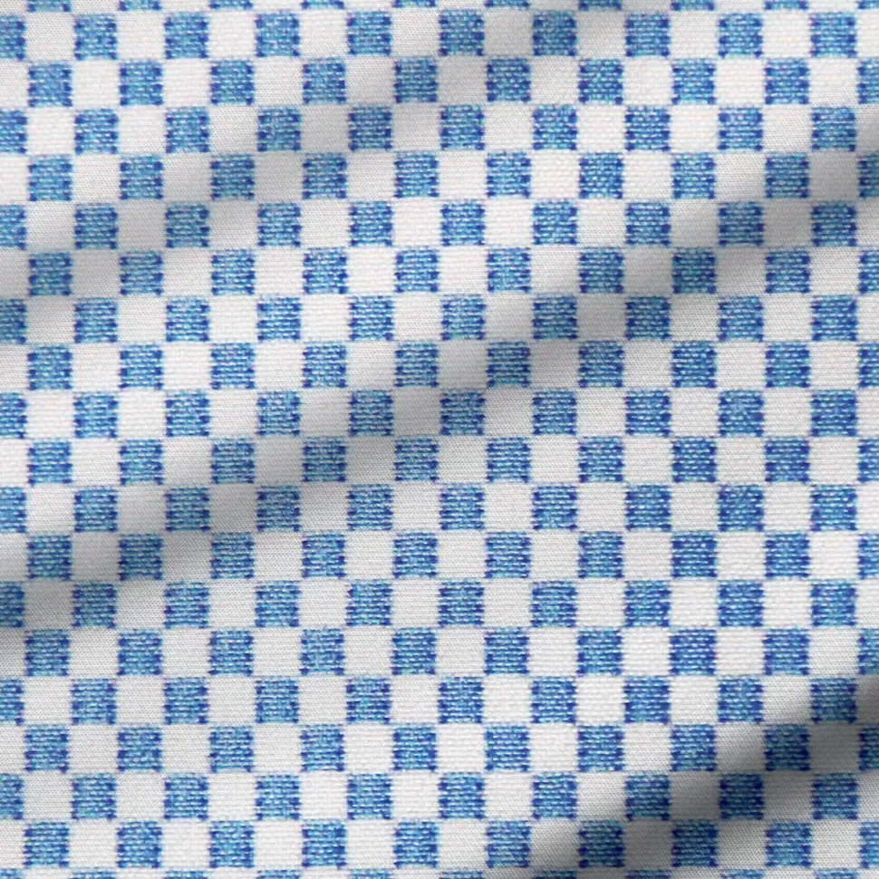 State and Liberty "The Vernor" Light Blue Square Check Print